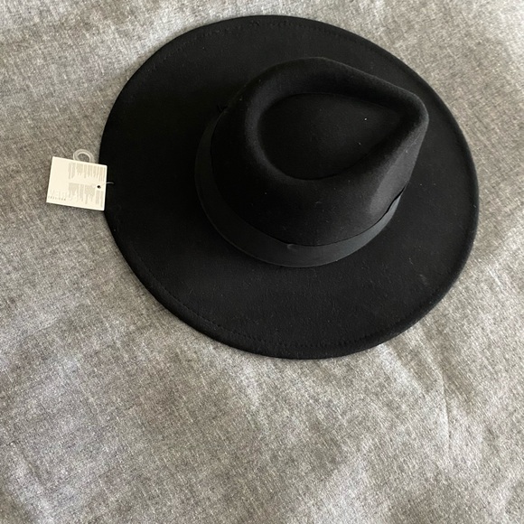 NWT black felt hat main image 5